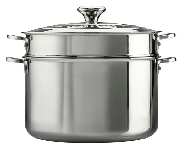 Kitchengrips Stock Pot With Pasta Insert Stainless Steel
