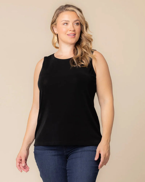 kiyonna Classic Silky Sleeveless Tank Top by Vikki Vi