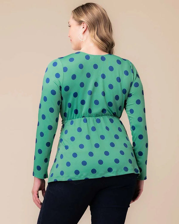 Kiyonna Abigail Long Sleeve Twist Top