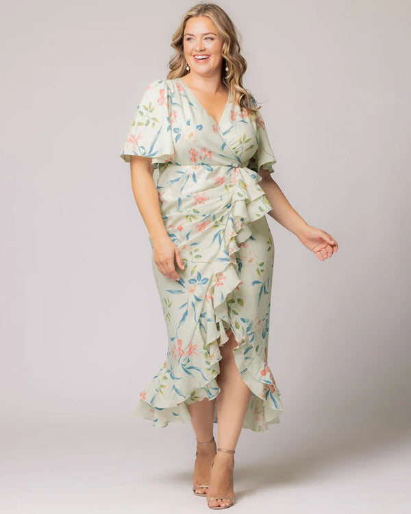 Kiyonna Alexandra Faux Wrap Dress - Sale