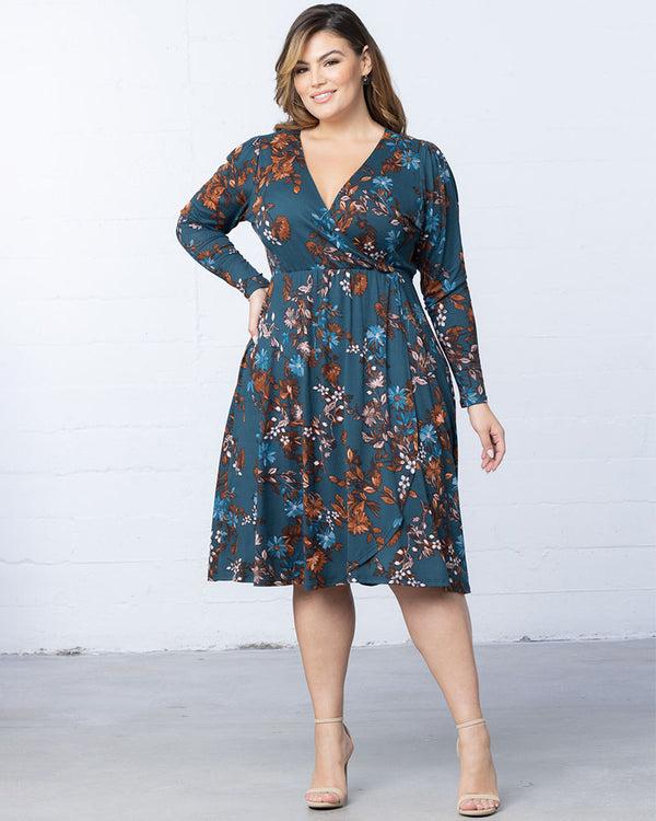 Kiyonna Aster Faux Wrap Dress