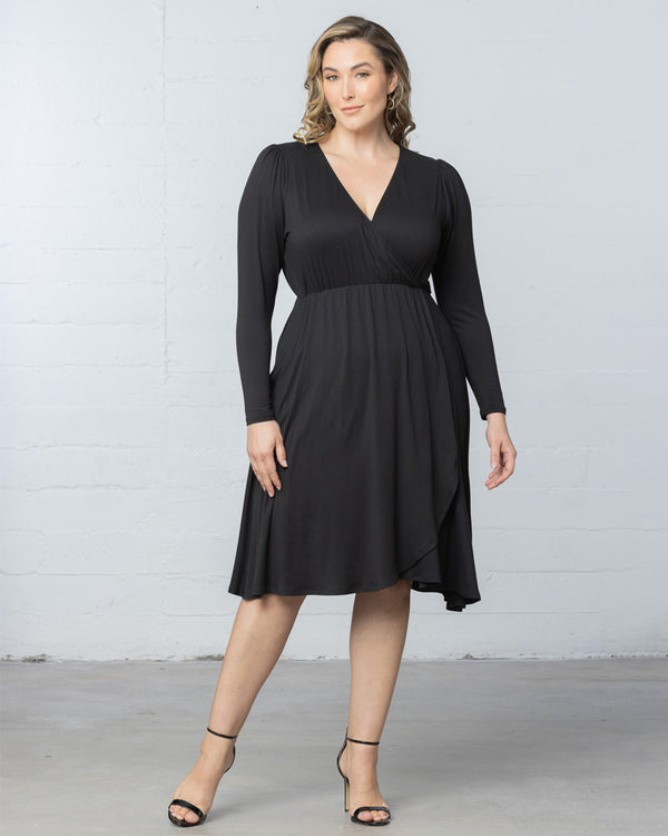 kiyonna Aster Faux Wrap Dress - Sale