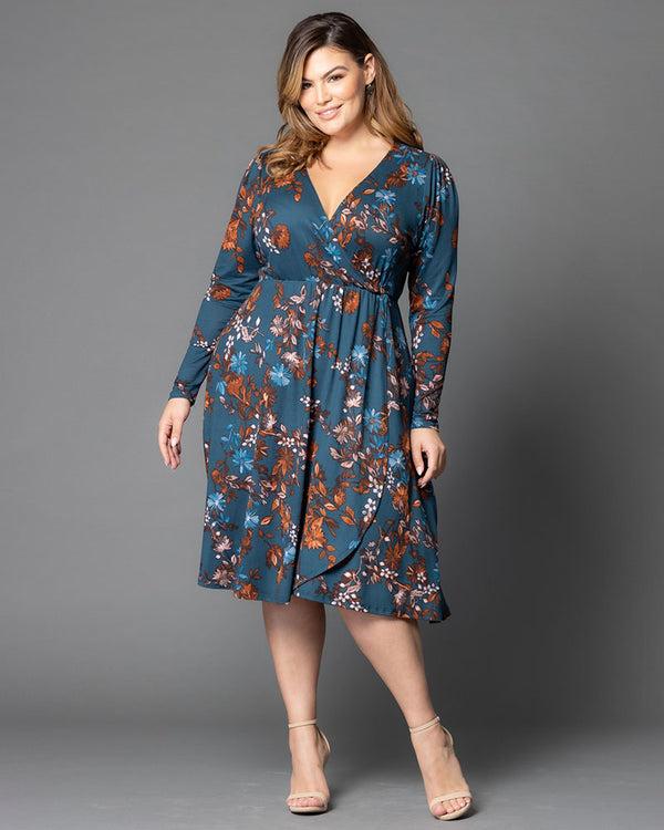kiyonna Aster Faux Wrap Dress