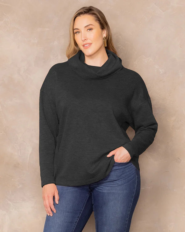kiyonna Astrid Long Sleeve Turtleneck Sweater