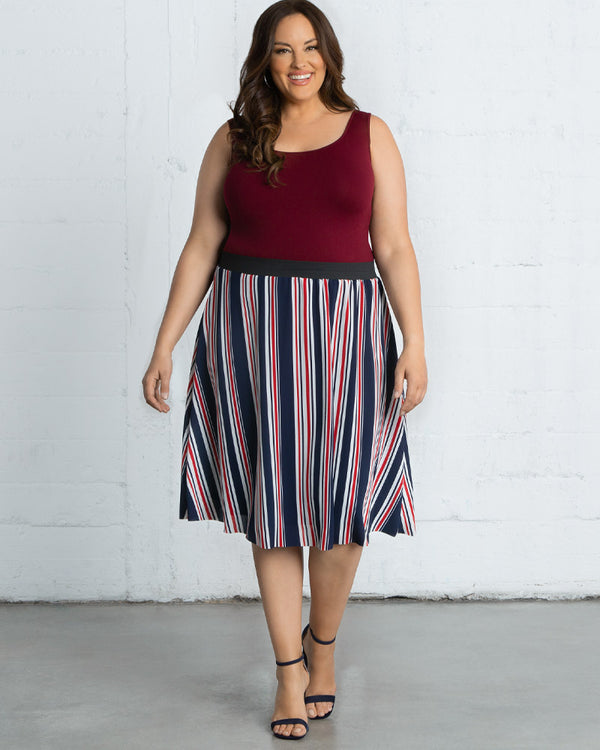 Kiyonna Boardwalk Bliss Skirt - Sale