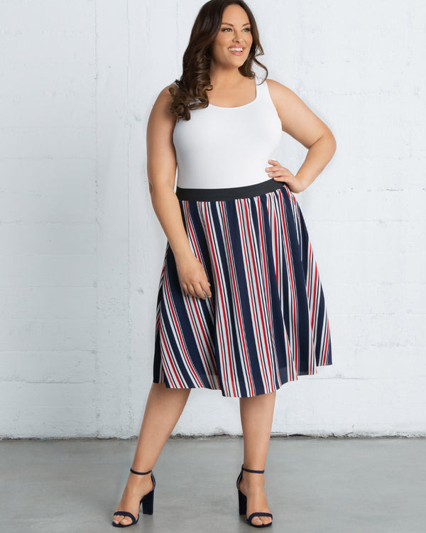 kiyonna Boardwalk Bliss Skirt - Sale