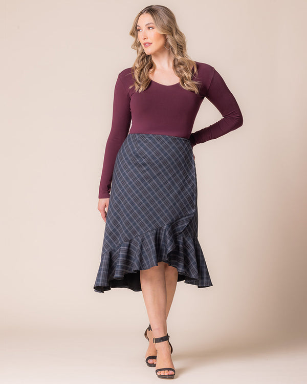 Kiyonna Carina Flounce Skirt - Sale