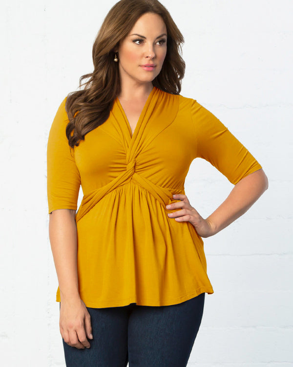 kiyonna Caycee Twist Top - Final Sale