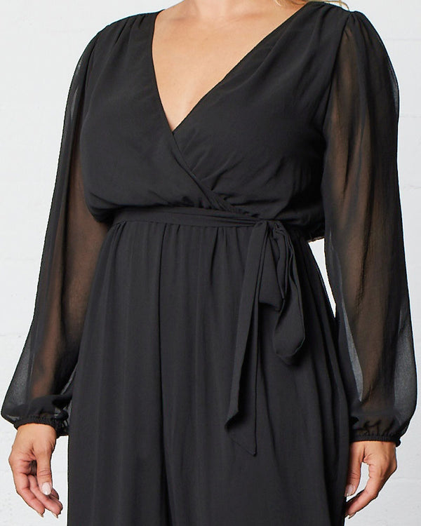 Kiyonna Celina Chiffon Jumpsuit