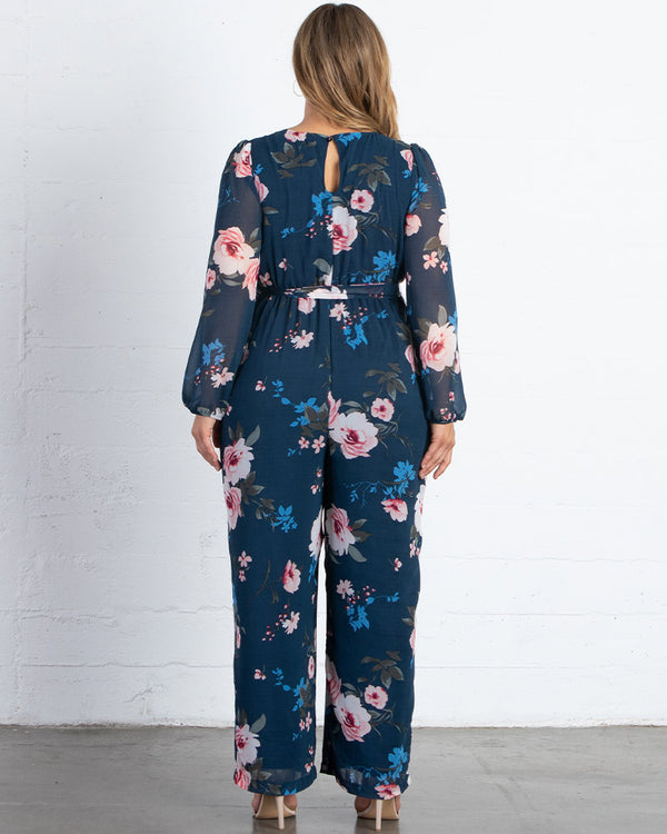Kiyonna Celina Chiffon Jumpsuit - Final Sale