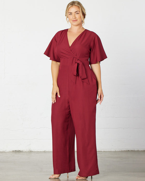 kiyonna Charisma Crepe Jumpsuit - Sale