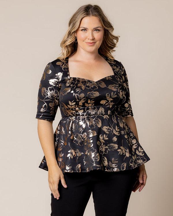 kiyonna Cherished Sweetheart Peplum Top