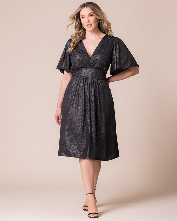 Kiyonna Crystal Cove Cocktail Midi Dress