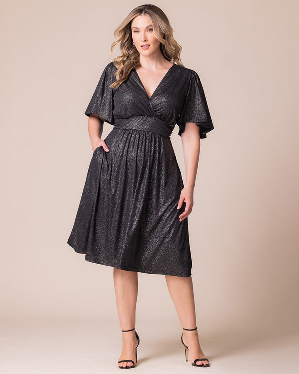 Kiyonna Crystal Cove Cocktail Midi Dress