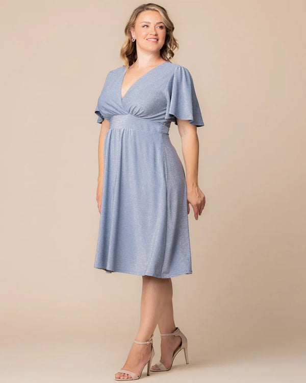 Kiyonna Crystal Cove Cocktail Midi Dress - Sale