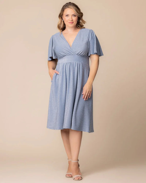kiyonna Crystal Cove Cocktail Midi Dress - Sale
