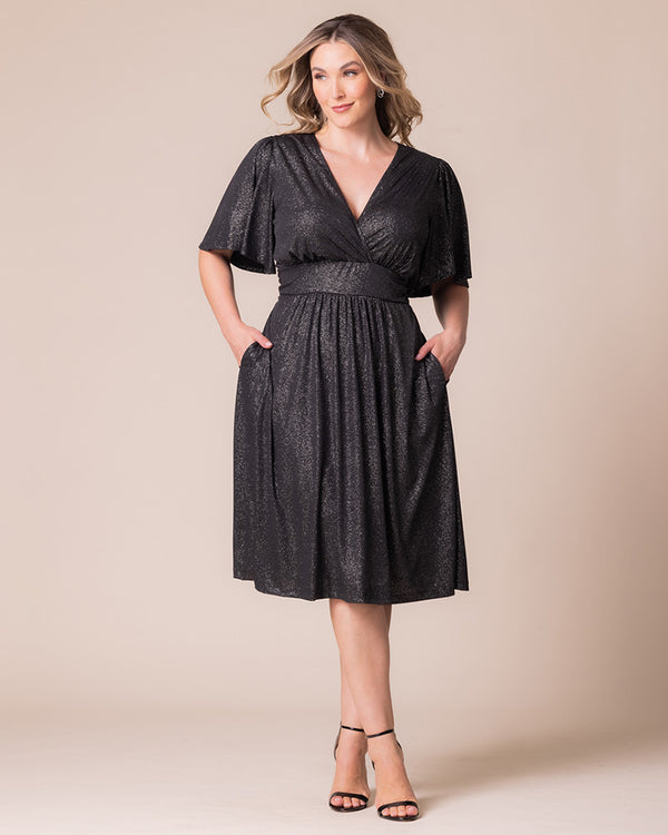 kiyonna Crystal Cove Cocktail Midi Dress