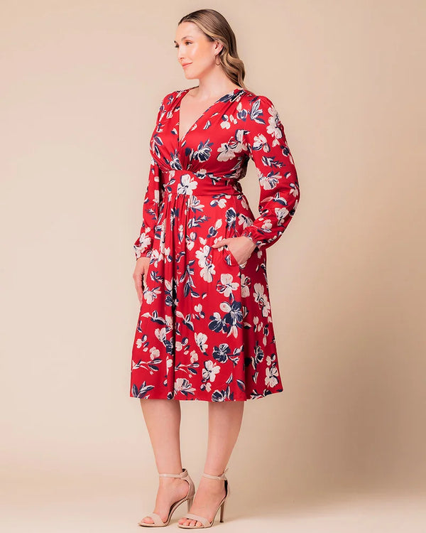 Kiyonna Diana Long Sleeve Midi Dress