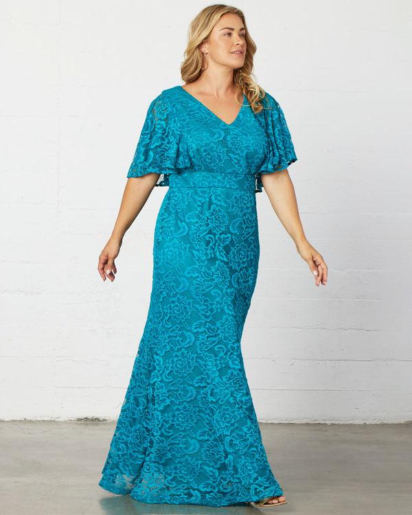 kiyonna Duchess Lace Evening Gown - Sale