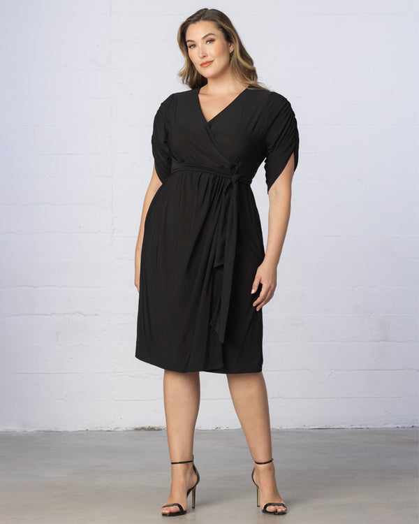 kiyonna Eden Faux Wrap Dress - Final Sale