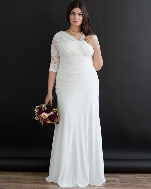 kiyonna Elegant Aisle Wedding Gown