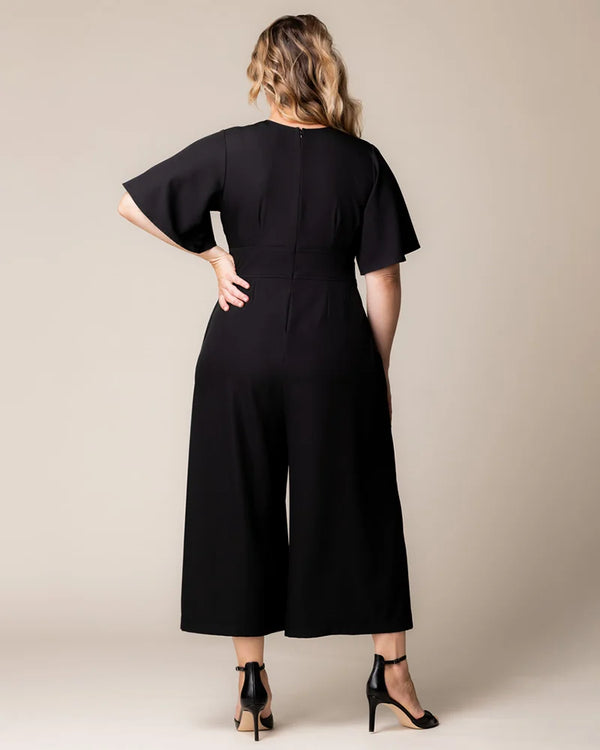 Kiyonna Evelyn Cropped Wide Leg Jumpsuit