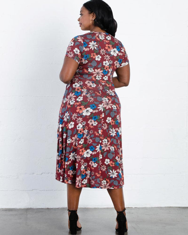 Kiyonna Farrah Faux Wrap Dress - Sale