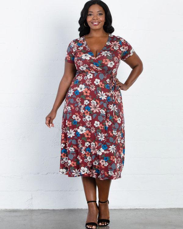 kiyonna Farrah Faux Wrap Dress - Sale