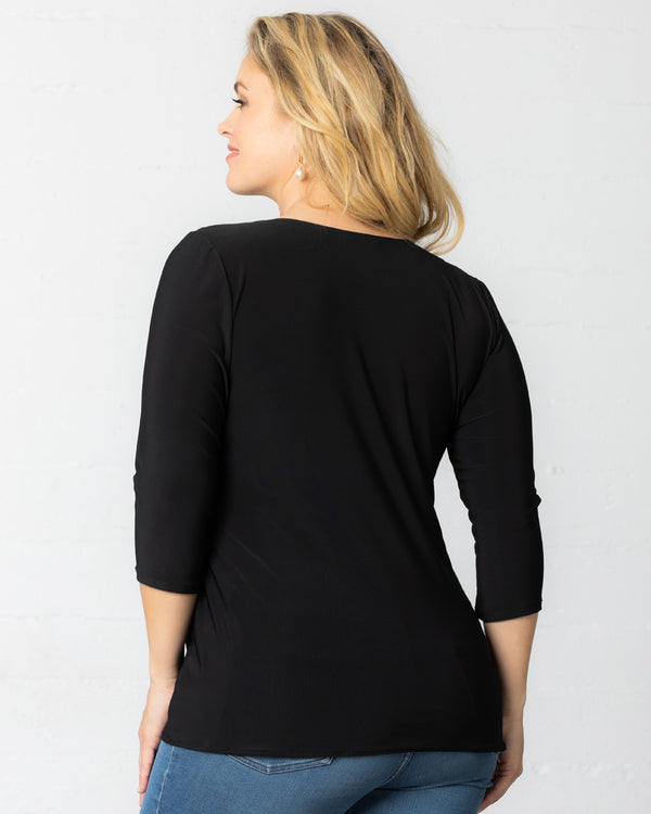 Kiyonna Femme Fatale Faux Wrap Top