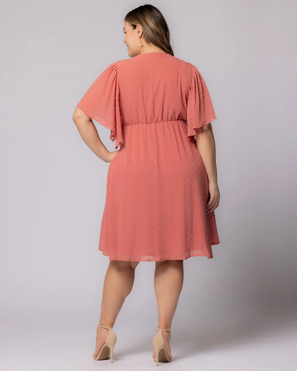 Kiyonna Florence Flutter Sleeve Dress - Sale