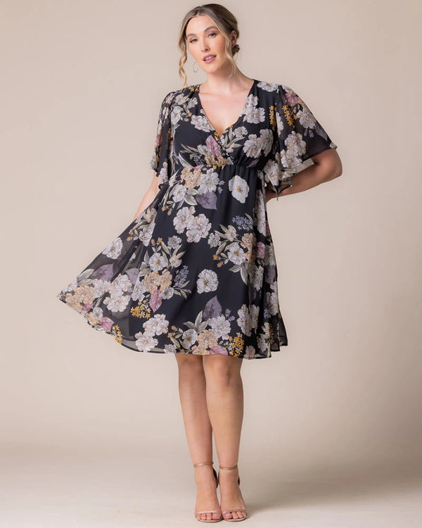 kiyonna Florence Flutter Sleeve Dress