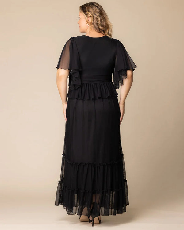 Kiyonna Graceful Tiered Mesh Gown