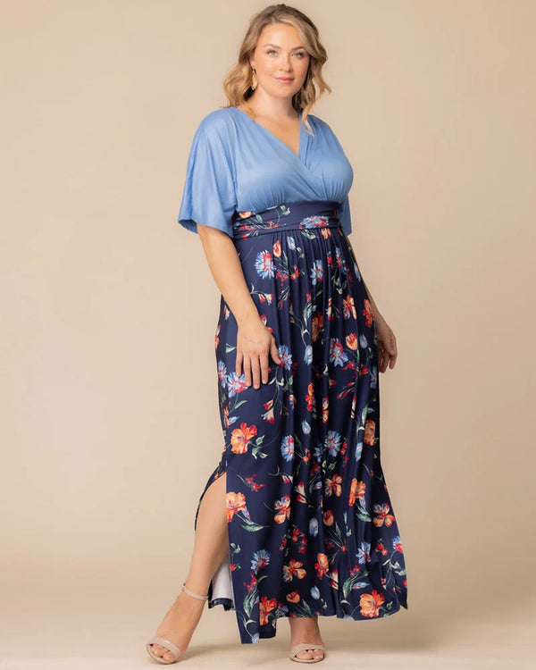 kiyonna Havana Colorblocked Maxi Dress - Sale