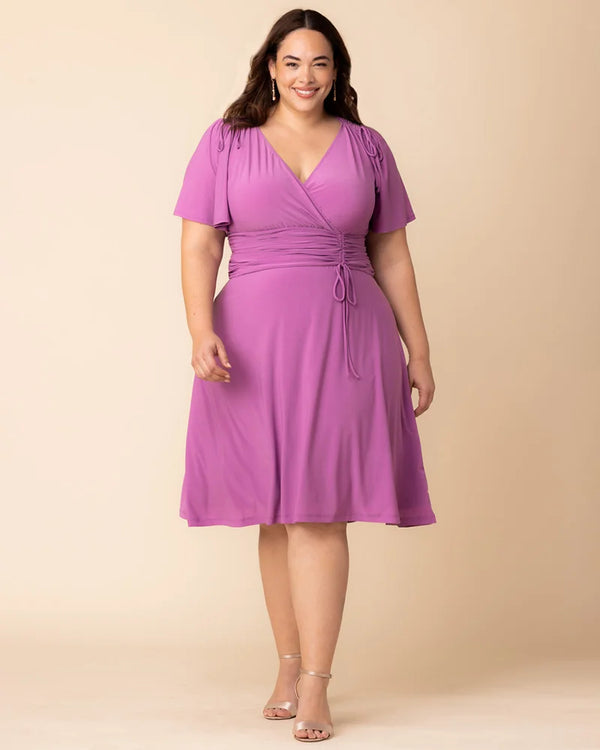 kiyonna Jemma Ruched Tie Dress - Sale