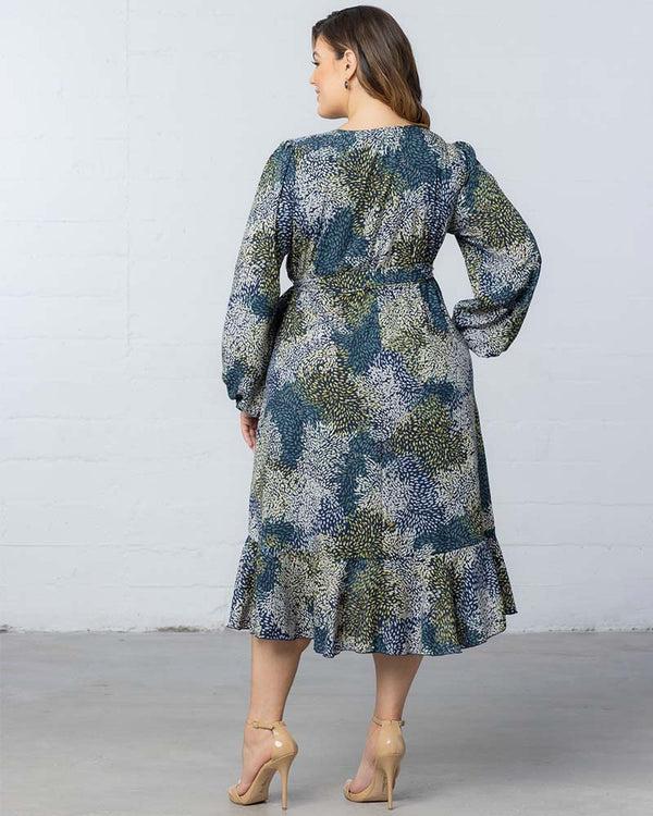 Kiyonna Julia Long Sleeve Wrap Dress