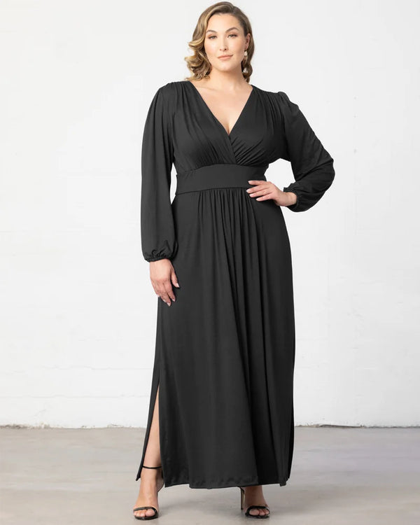 Kiyonna Kelsey Long Sleeve Maxi Dress
