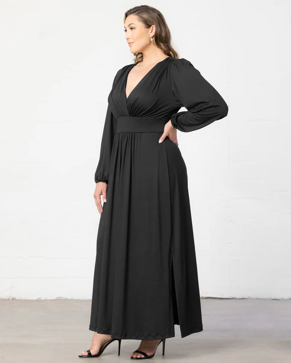 Kiyonna Kelsey Long Sleeve Maxi Dress