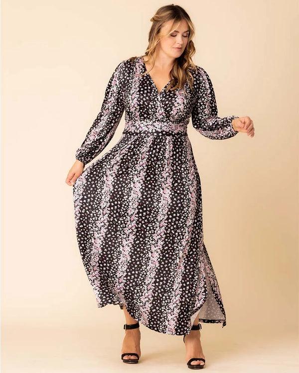 Kiyonna Kelsey Long Sleeve Maxi Dress - Sale