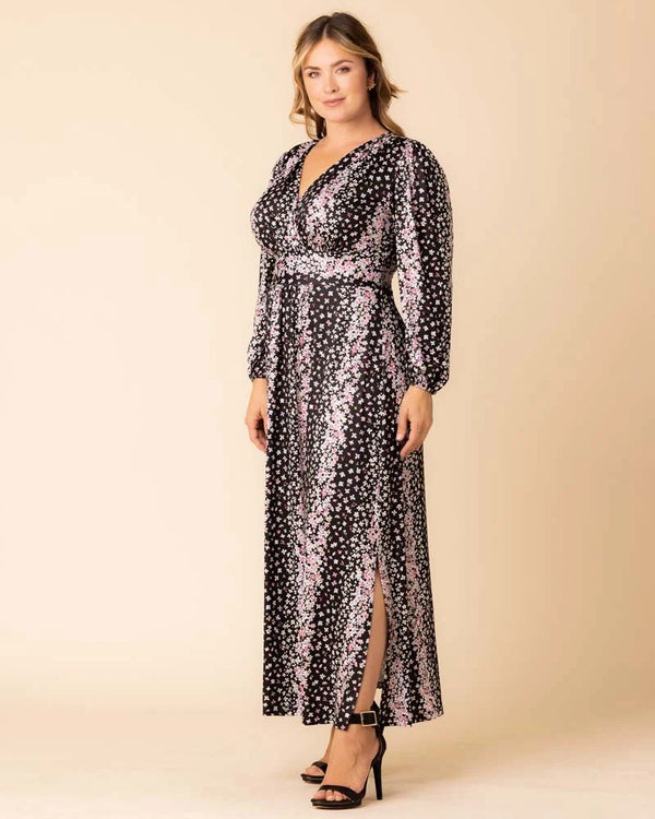 Kiyonna Kelsey Long Sleeve Maxi Dress - Sale