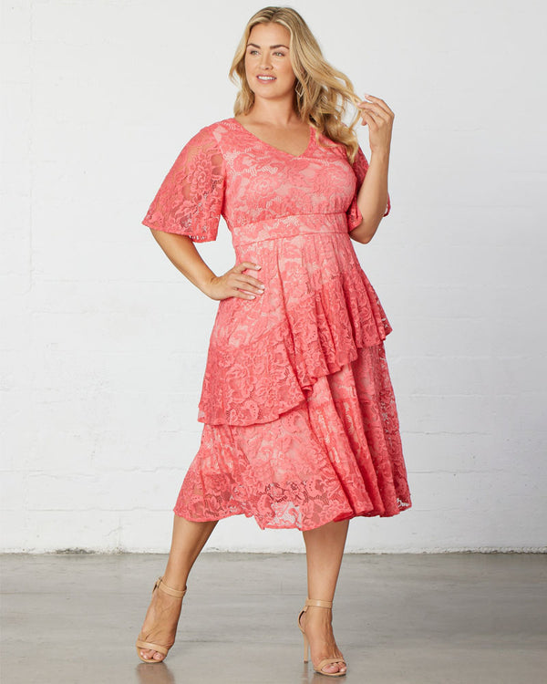 kiyonna Lace Affair Cocktail Dress - Final Sale