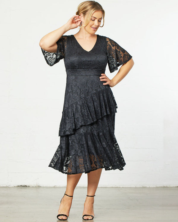 kiyonna Lace Affair Cocktail Dress - Sale