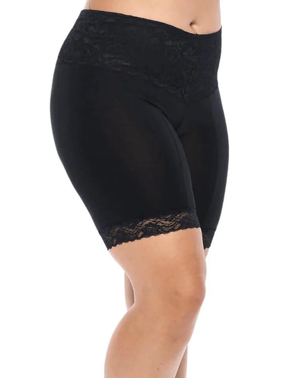 kiyonna Lace Anti Chafing Shortlette Slip Short 9"