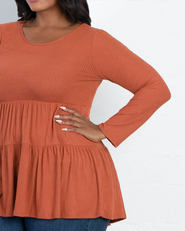 Kiyonna Love Letter Tiered Top - Final Sale