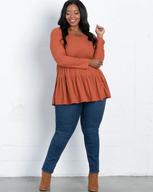 Kiyonna Love Letter Tiered Top - Final Sale