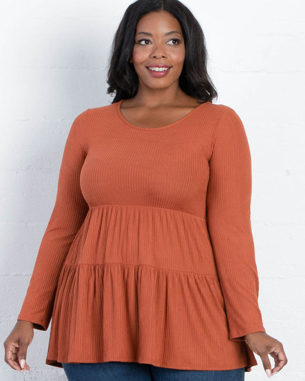 kiyonna Love Letter Tiered Top - Final Sale