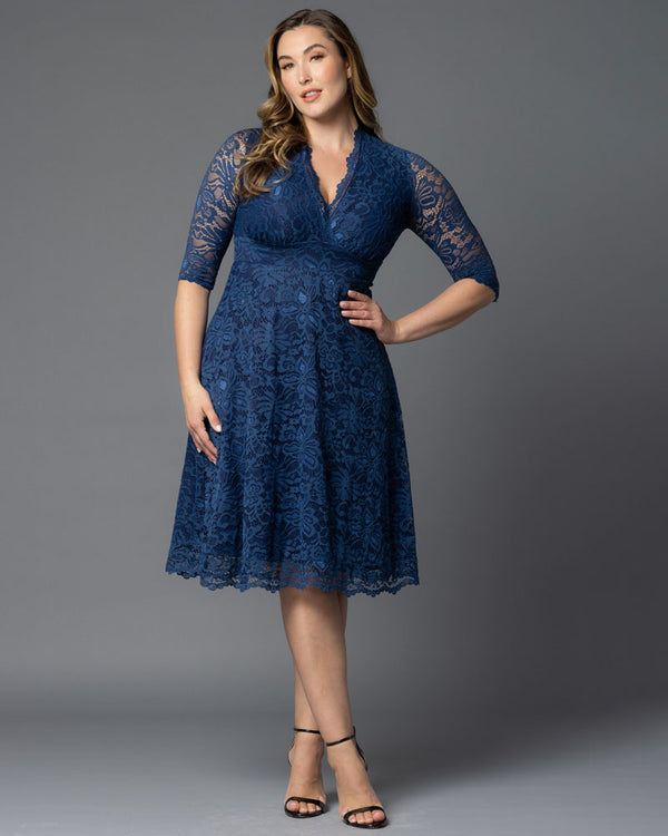 kiyonna Mademoiselle Lace Cocktail Dress