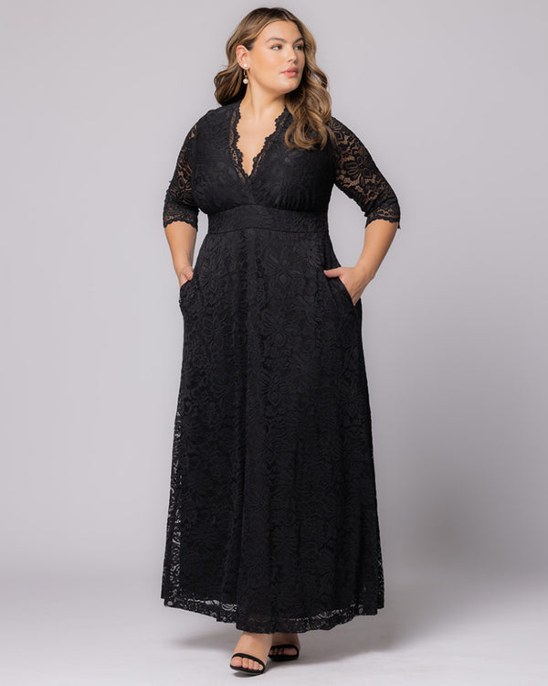 Kiyonna Maria Lace Evening Gown
