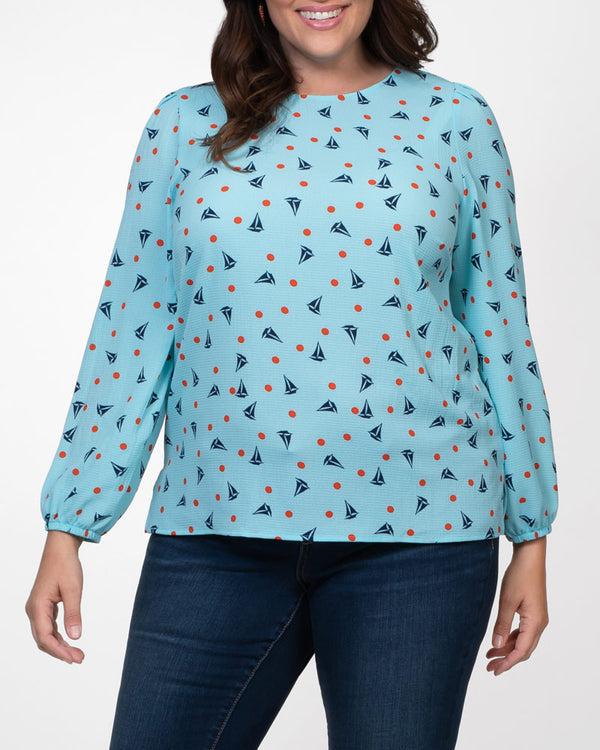 kiyonna Modern Maven Blouse - Final Sale