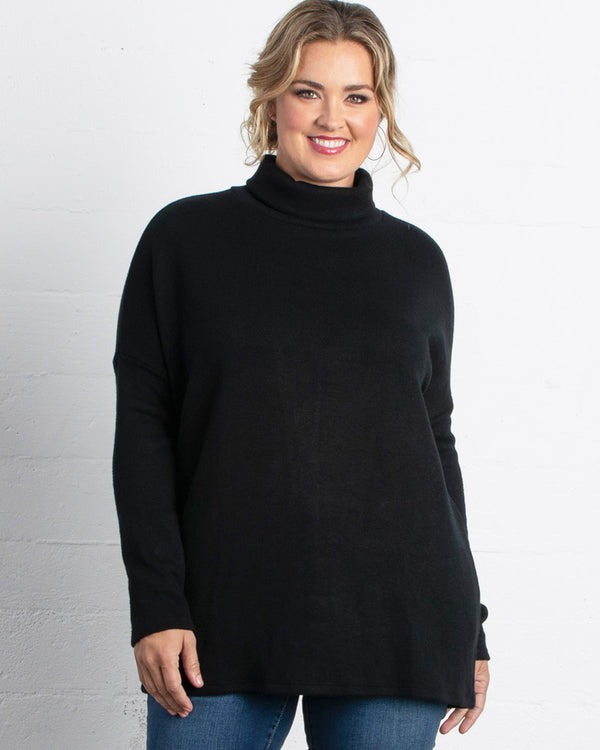 kiyonna Paris Turtleneck Tunic Sweater