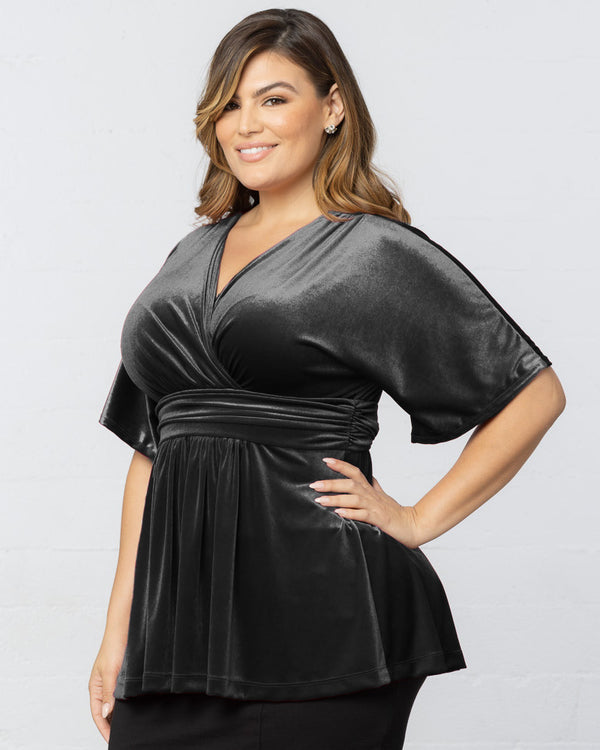 Kiyonna Park Avenue Velvet Top - Sale